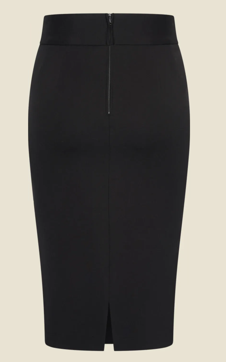 Very Cherry  Classic Pencil Skirt Heavy Punty (Black)