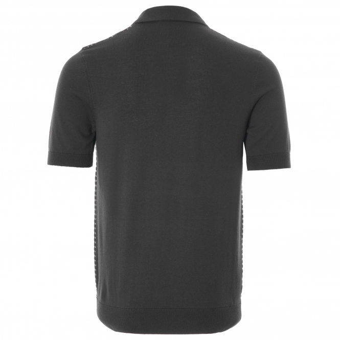 Fred Perry Polo Textured Knit Black-M