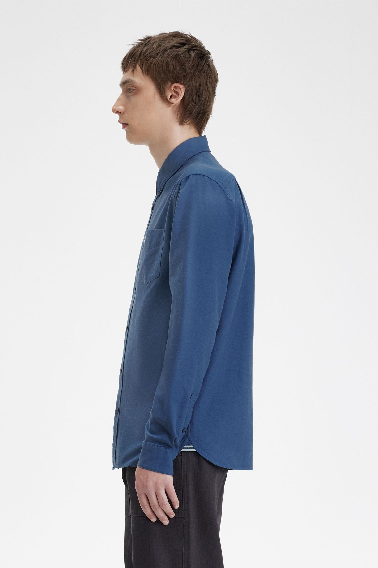 Fred Perry Oxford Shirt in Midnight Blue 
