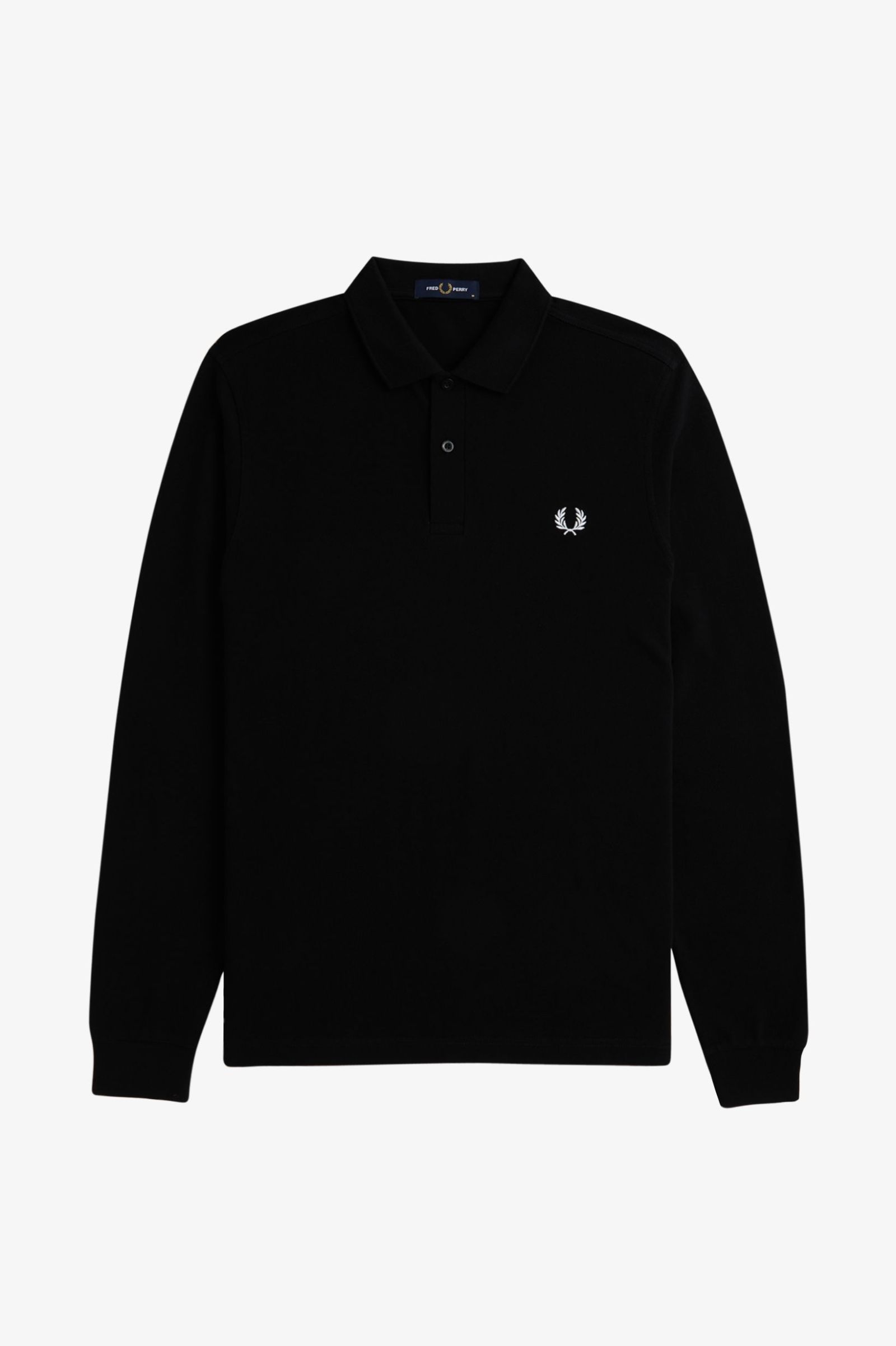Fred Perry Long Sleeve Shirt in Black