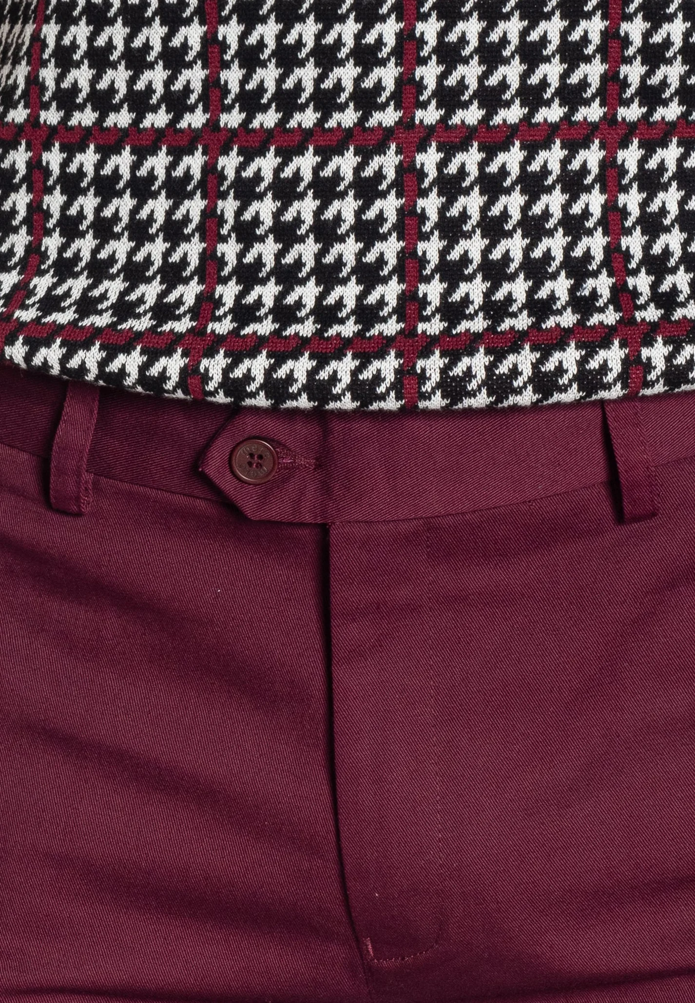 Merc Sta Press Trousers Winston (Wine) Merc Sta Press Trousers Winston (Wine)