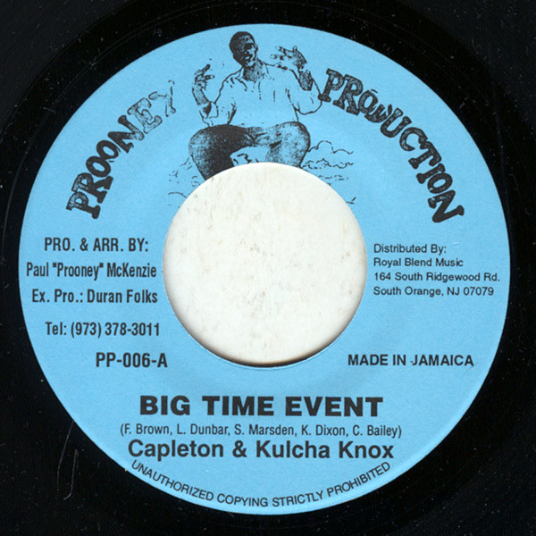 Capleton & Kulcha Knox - Big Time Event (7'')
