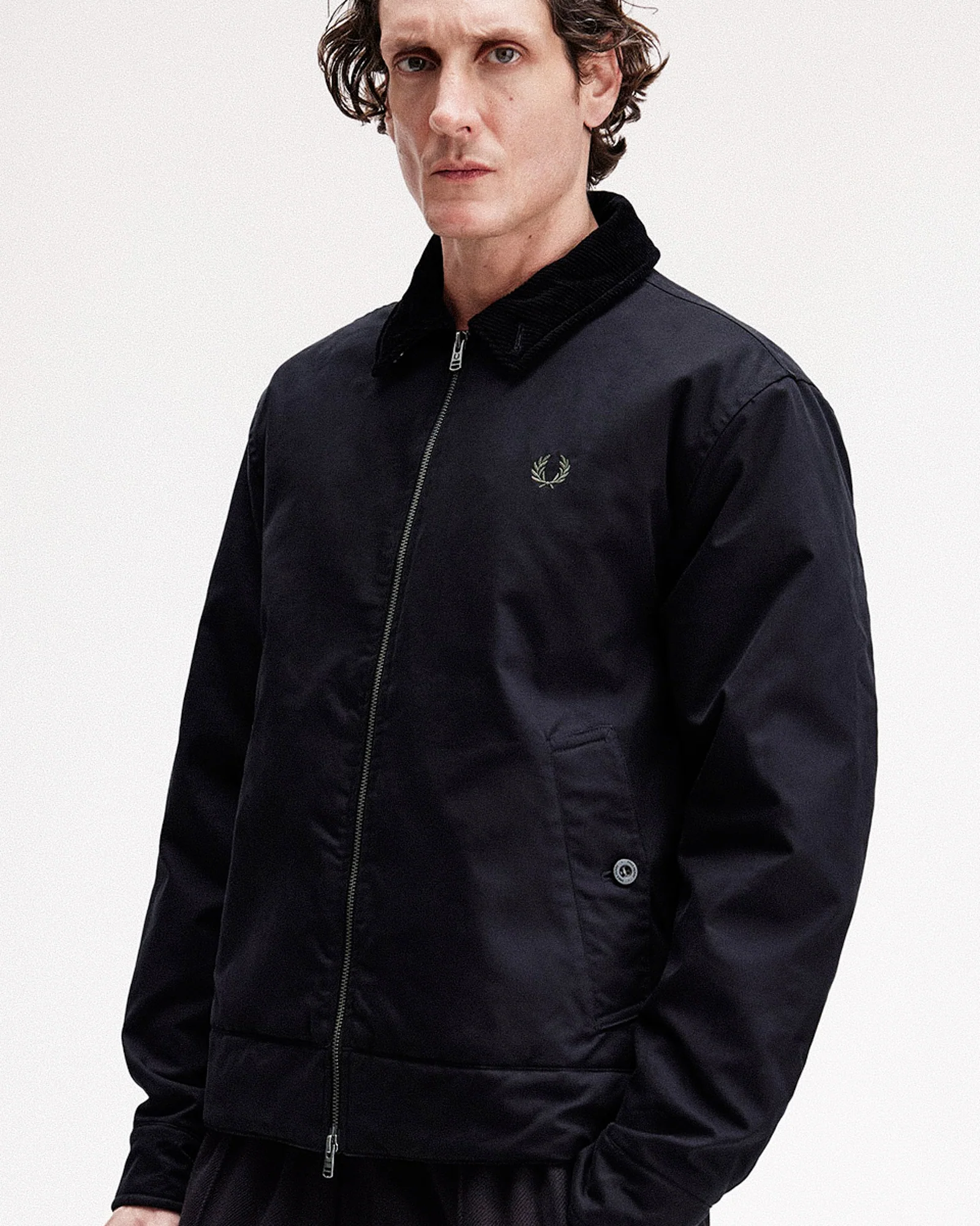 Fred Perry  Cotton Caban Jacket (Black)