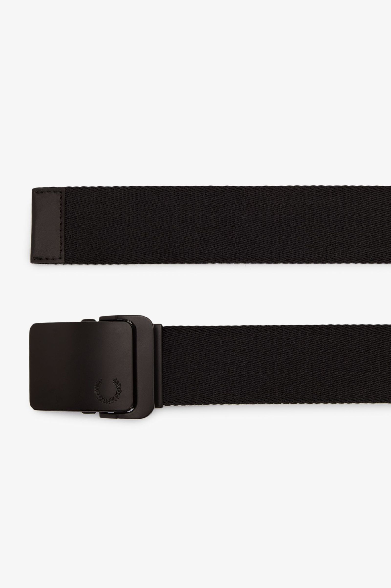 Fred Perry Plain Webbing Belt (Black)