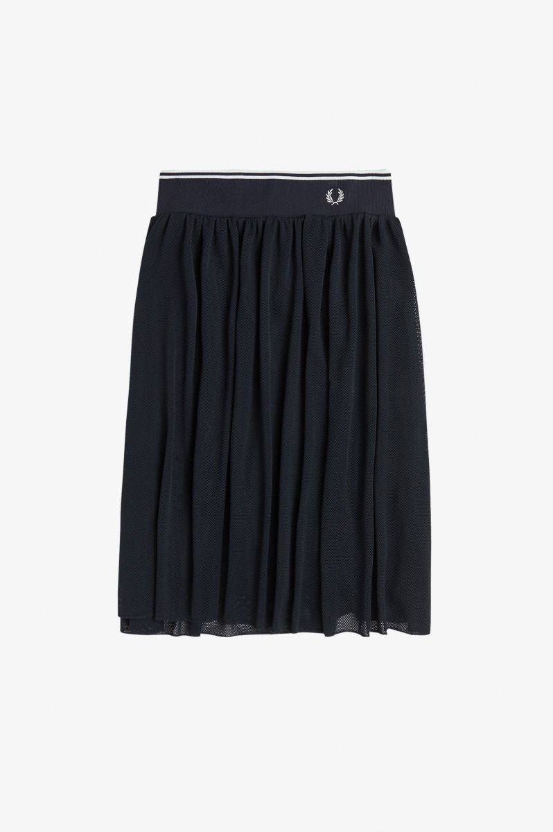 Fred Perry Mesh Tennis Skirt Navy