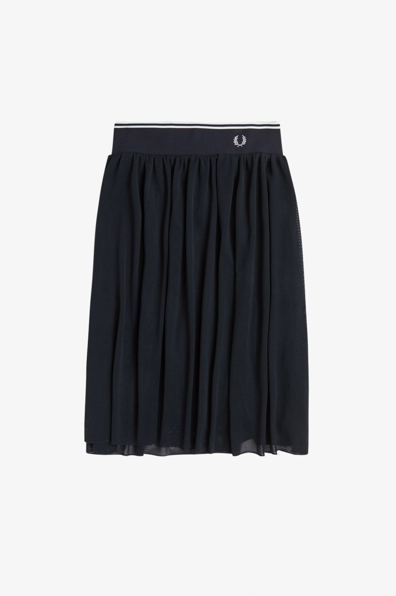 Fred Perry Mesh Tennis Skirt Navy-14