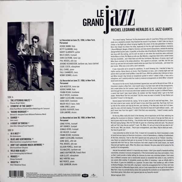 Michel Legrand – Legrand Jazz (Michel Legrand Heralds U.S. Jazz Giants) (LP) RSD 26    