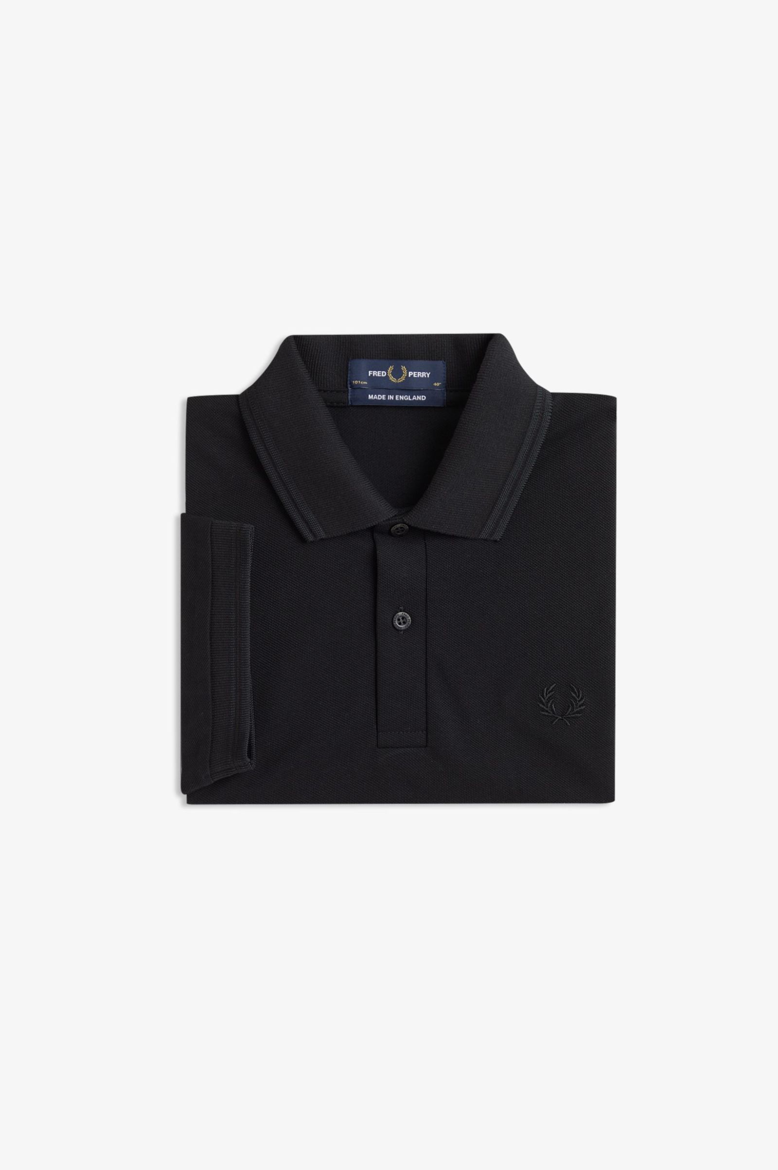 Fred Perry Made in England M12 Twin Tipped Poloshirt (Black/Black)