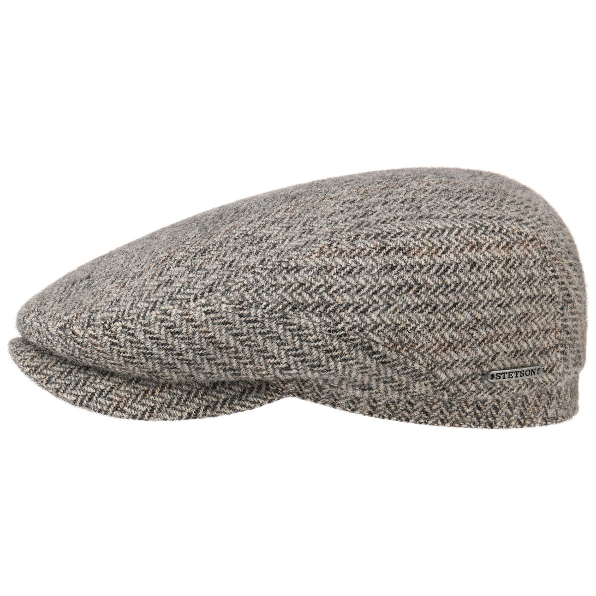 Stetson Hastings Virgin Wool Flat Cap grey-58