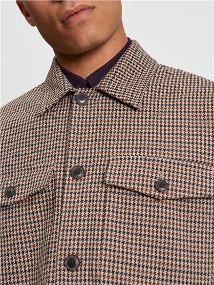 Ben Sherman Ckeck Jacket (Light Brown)