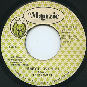 Leroy Smart - Baby I Love You / Version (7")