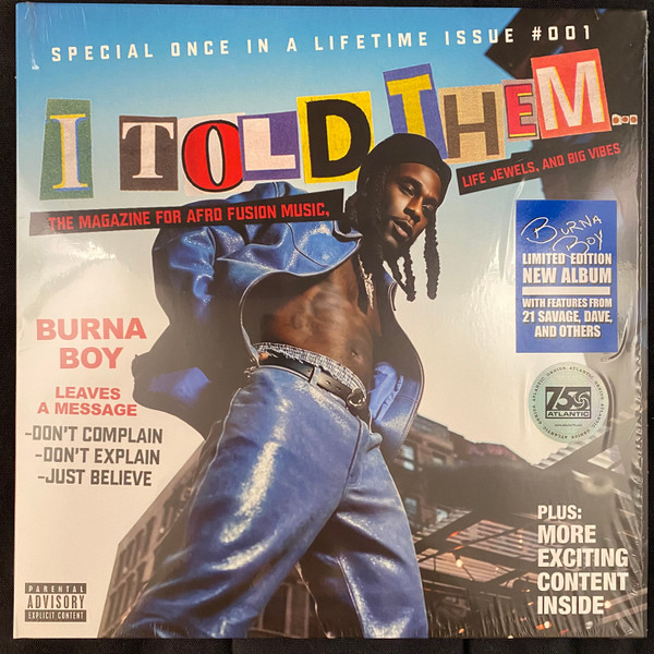 Burna Boy – I Told Them... (LP)   