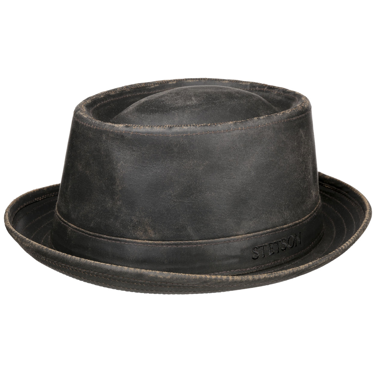 Stetson Odenton Pork Pie Cloth Hat brown-L