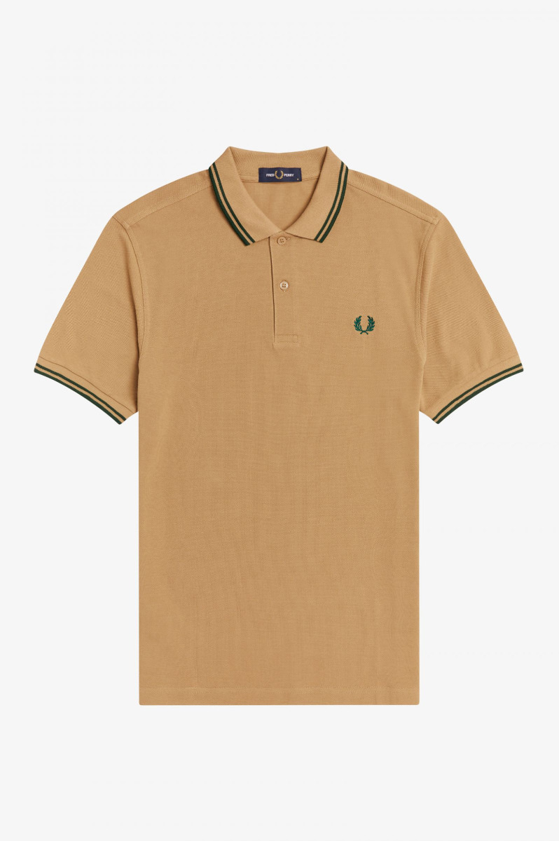 Fred Perry Twin Tipped Poloshirt M3600 Warm Stone-L