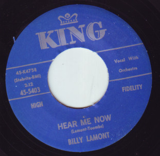 Billy Lamont - Hear Me Now / Come On Right Now (7")