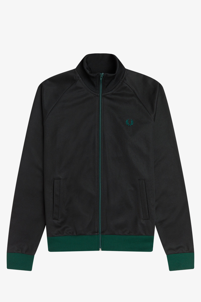 Fred Perry Contrast Trim Track Jacket J2552 Black-S