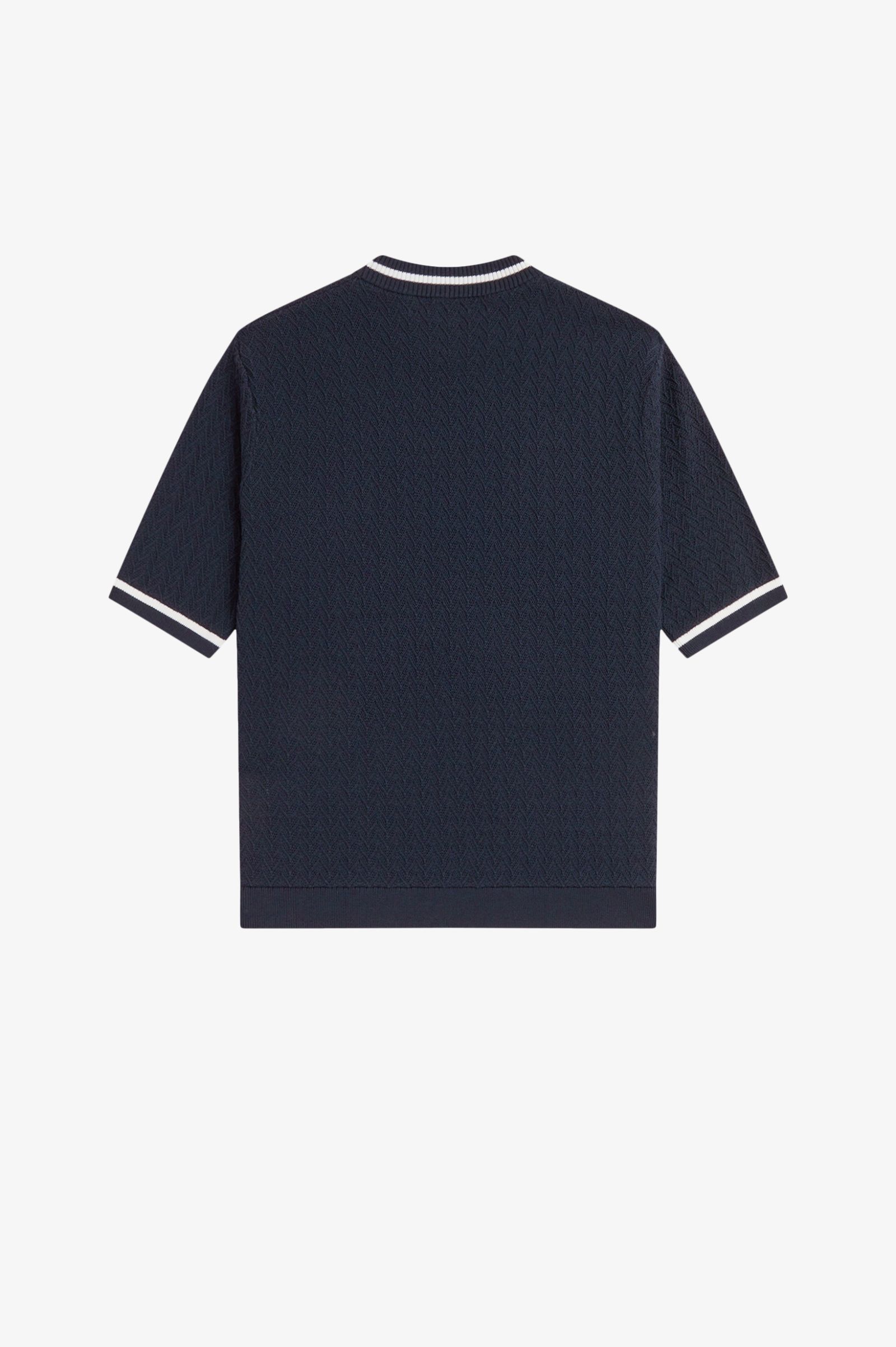 Fred Perry Textured Knitted Top (Navy)
