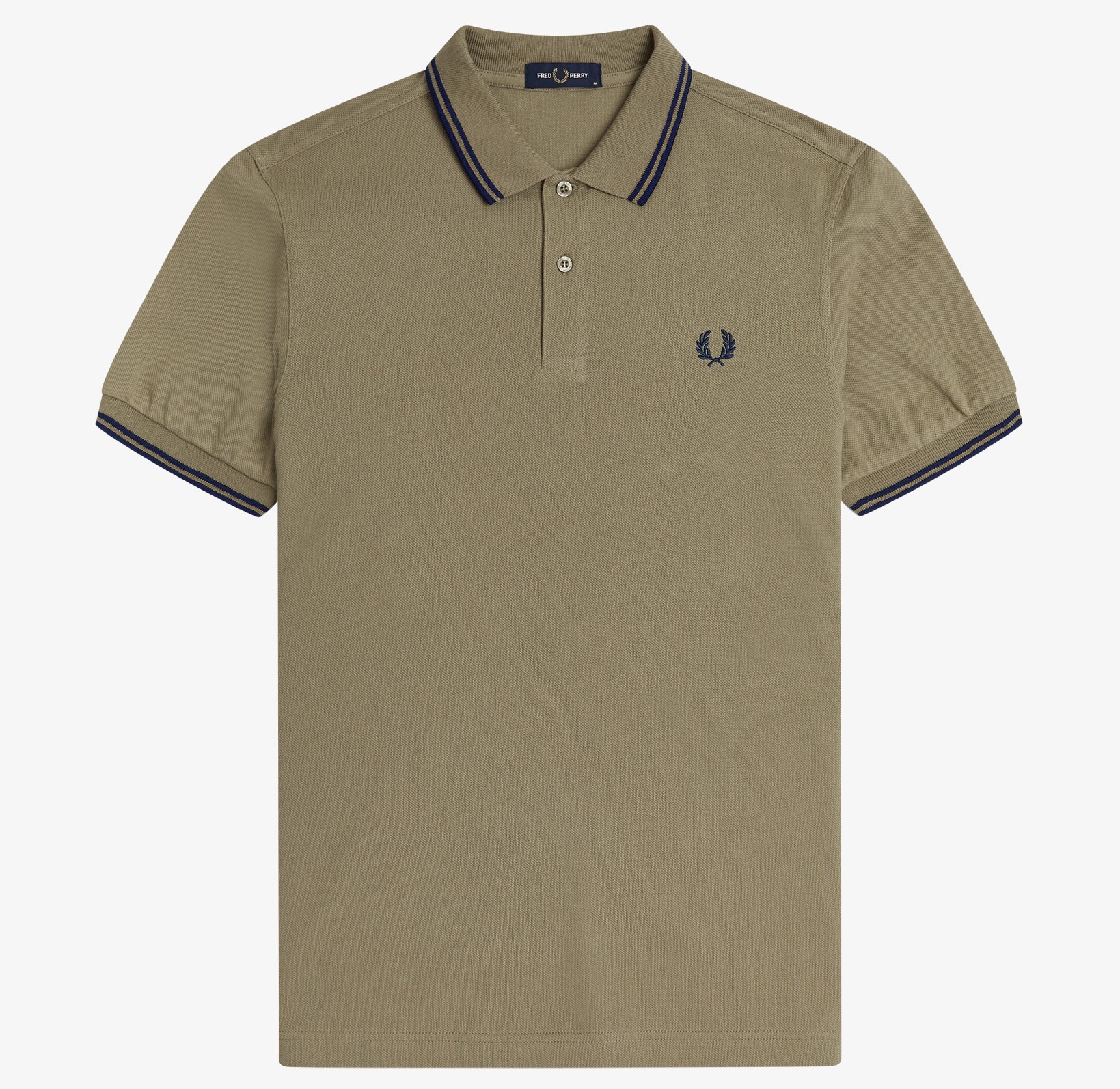 Fred Perry Twin Tipped Herren Polo Shirt in Grün/Schwarz