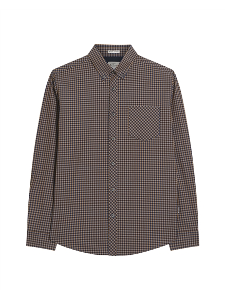 Ben Sherman Ls Signature Gingham Shirt (Bronze)