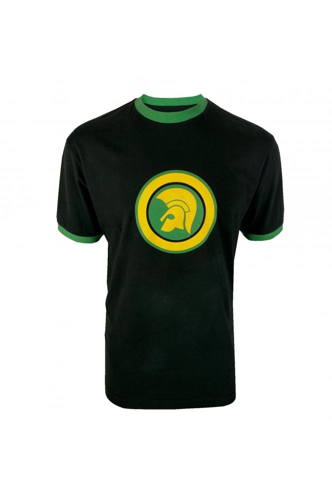 Trojan T-Shirt Helmet Logo in Black