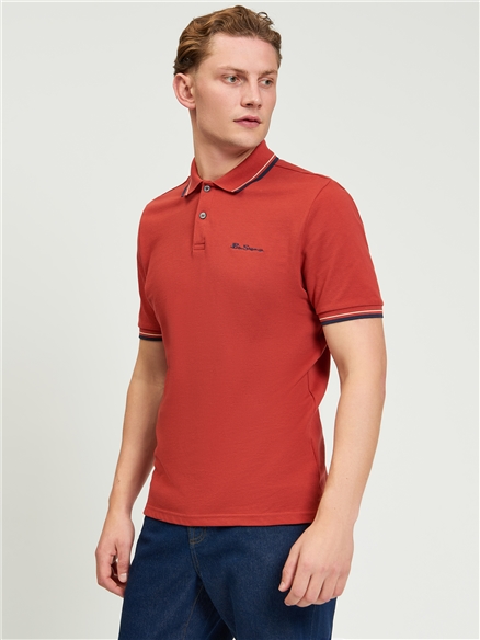 Ben Sherman  Short Sleeve Signature Polo (Jester Red)