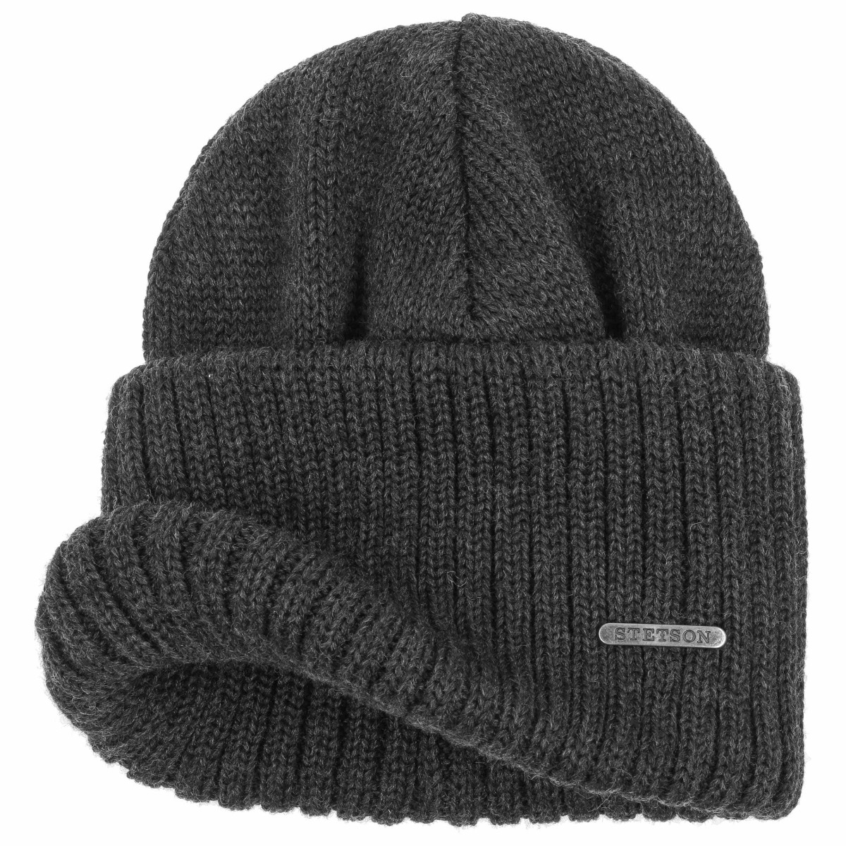 Stetson Northport Beanie in Anthrazit