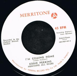 Eddie Perkins -  I'm Coming Home / Version (7")