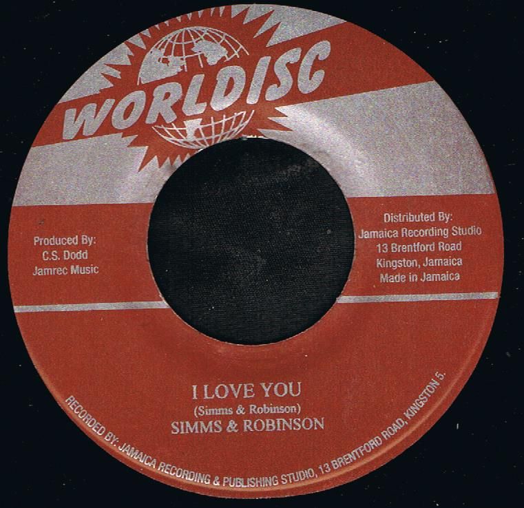 Simms & Robinson - I Love You (Original Stamper 7")