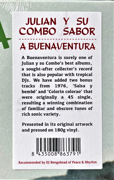 Julian Y Su Combo Sabor – A Buenaventura (LP) 