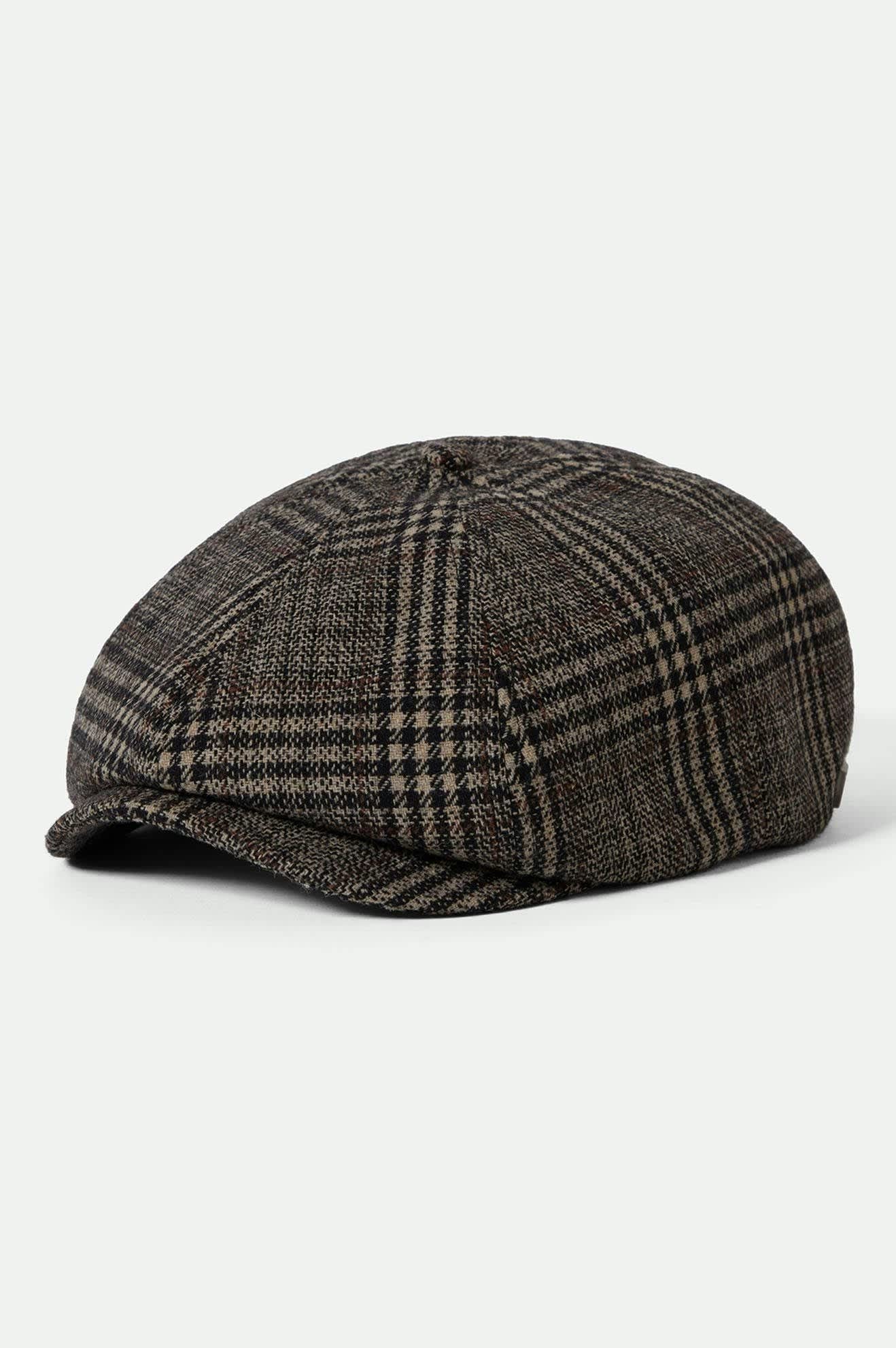 Brixton Brood Snap Cap in Khaki / Brown Plaid