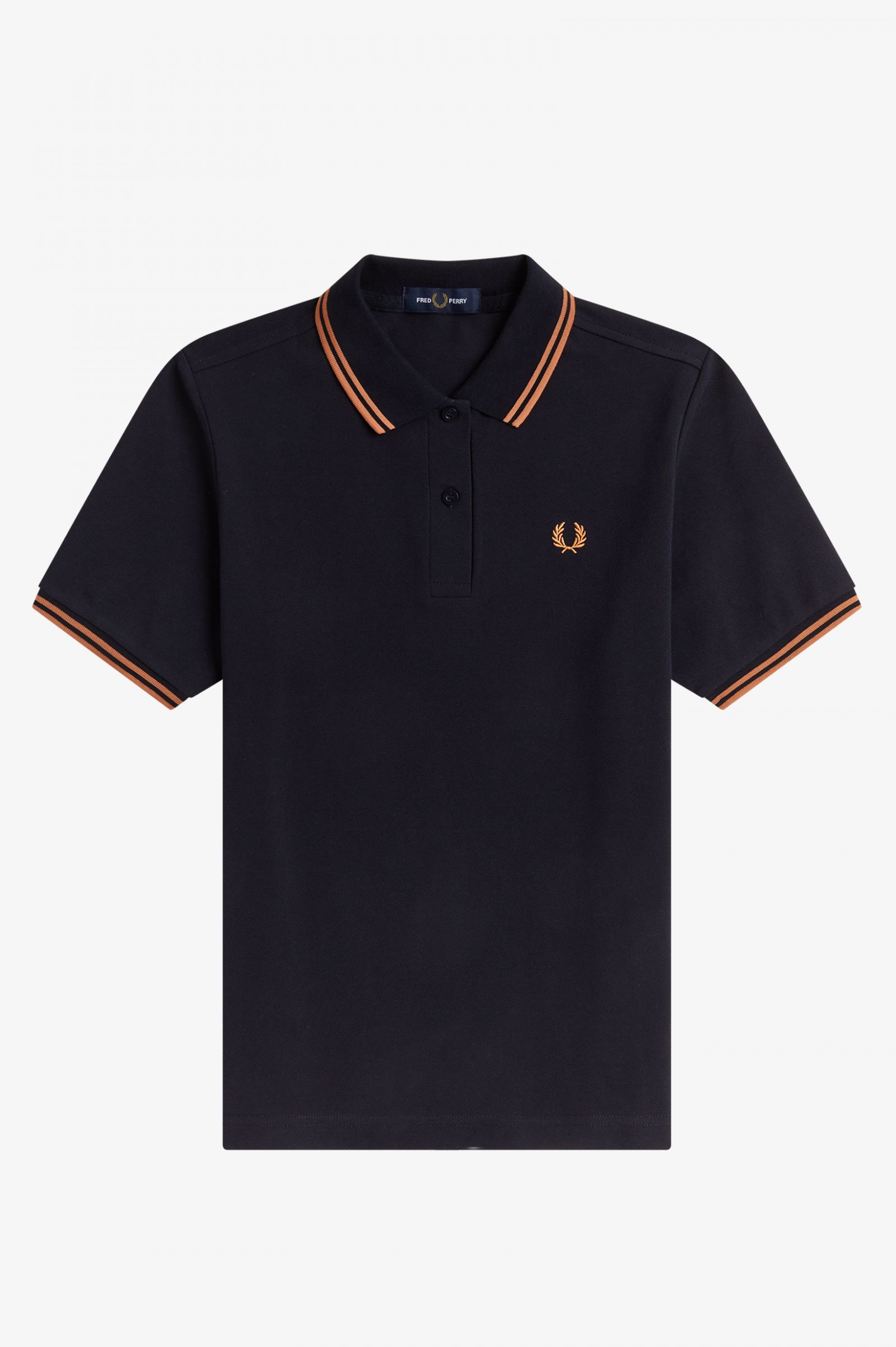  Fred Perry Twin Tipped Damen Polo in Navy