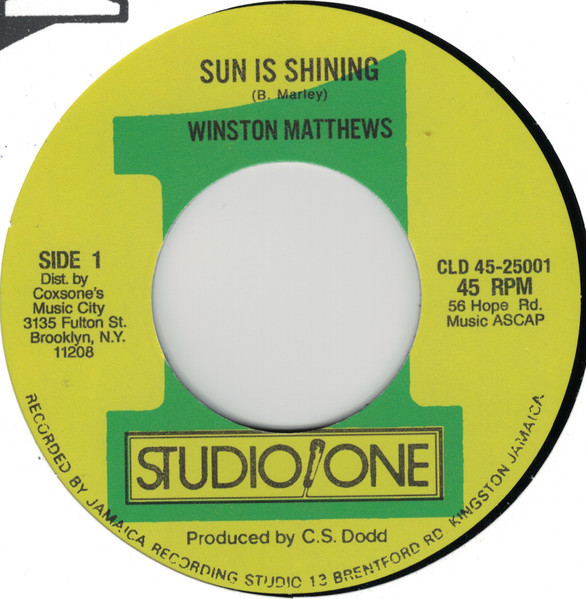 Winston Matthews / The Purplelites – Sun Is Shining / The Pressure Is On (7")