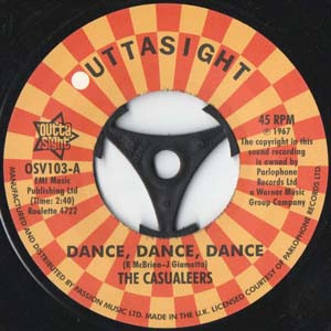 The Casualeers / Chuck Wood – Dance Dance Dance / Seven Days Too Long (7")