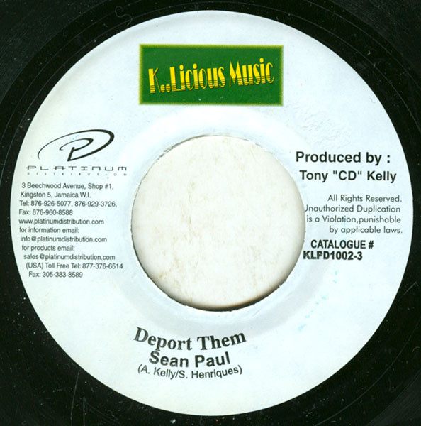 Sean Paul – Deport Them / Bookshelf (Version) (7")    