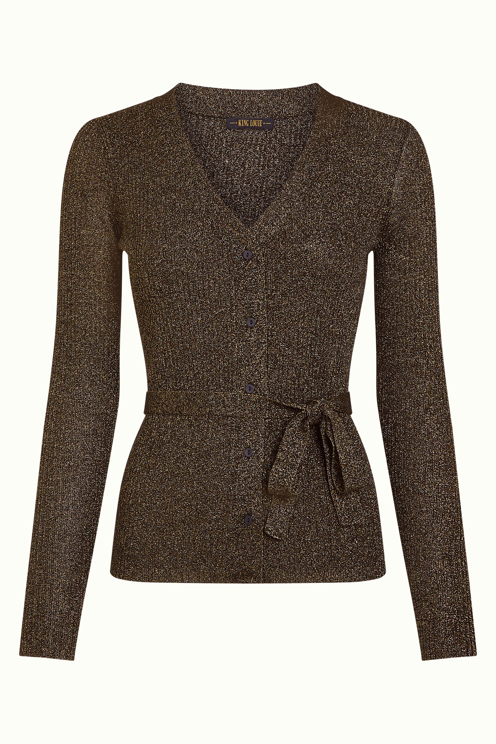 King Louie Mila Rib Cardi Fete (Gold)