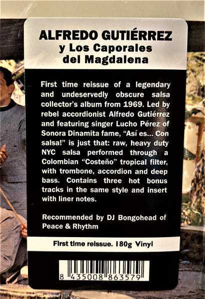 Alfredo Gutierrez, Los Caporales Del Magdalena – ¡Asi Es... Con Salsa! (LP)   