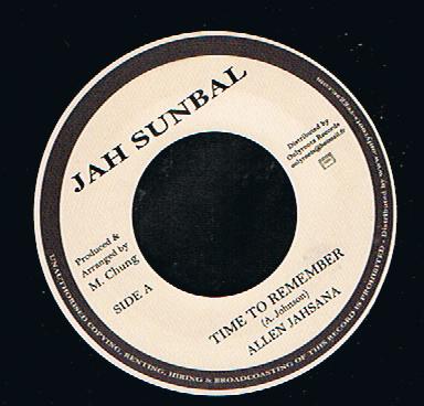 Allen Jahsana - Time To Remember (7")