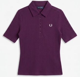 Fred Perry Wide Rib Polo Shirt (Plum)