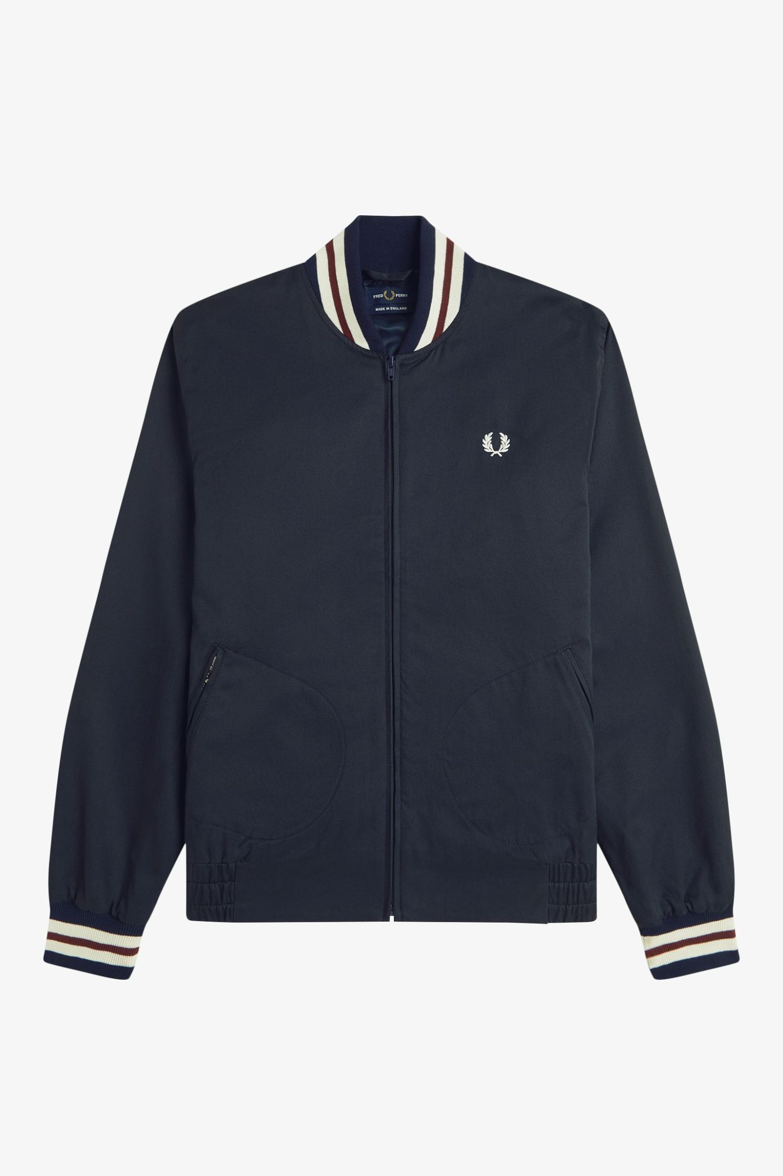 Fred Perry Twill Tennis Bomber Jacket (Navy)