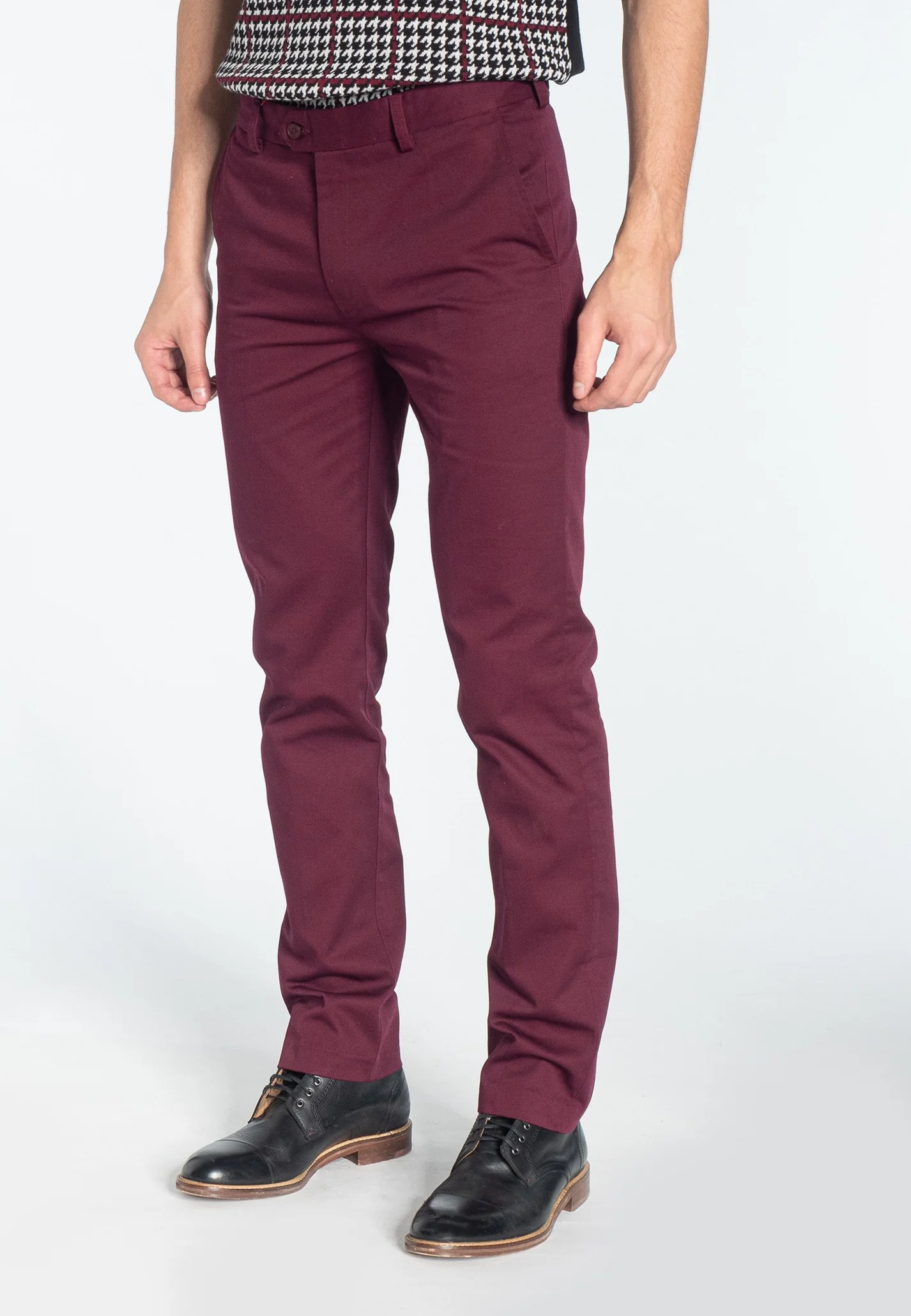 Merc Sta Press Trousers Winston (Wine) Merc Sta Press Trousers Winston (Wine)