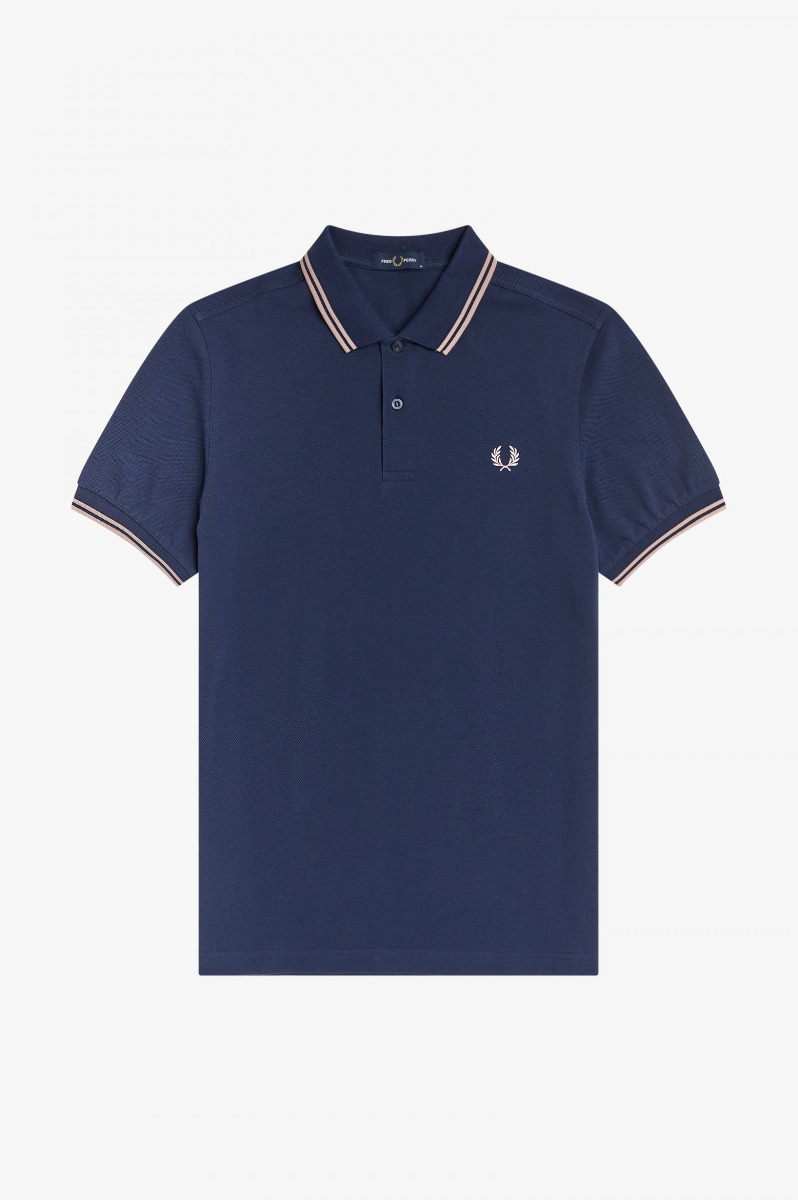 Fred Perry Twin Tipped Poloshirt M3600 Dark Carbon-S