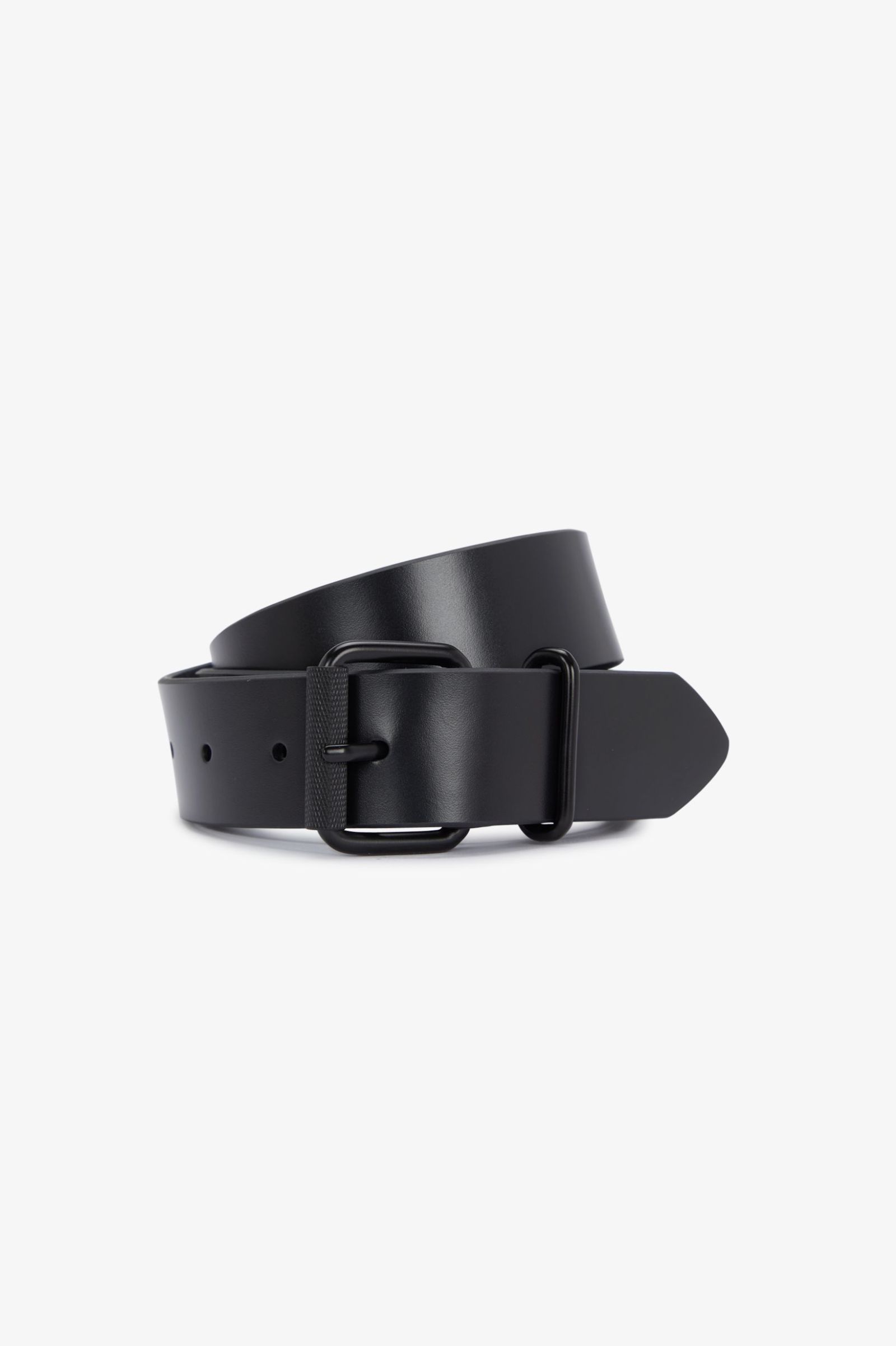 Fred Perry Box Leather Belt Black