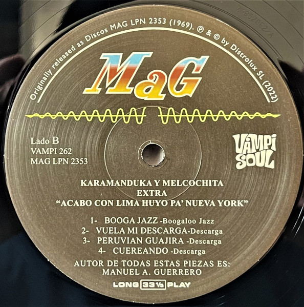 Karamanduka (Cantinflitas) Y Melcochita With "MAG" Peruvian All Stars – Acabo Con Lima Huyo Pa' New York (LP) 