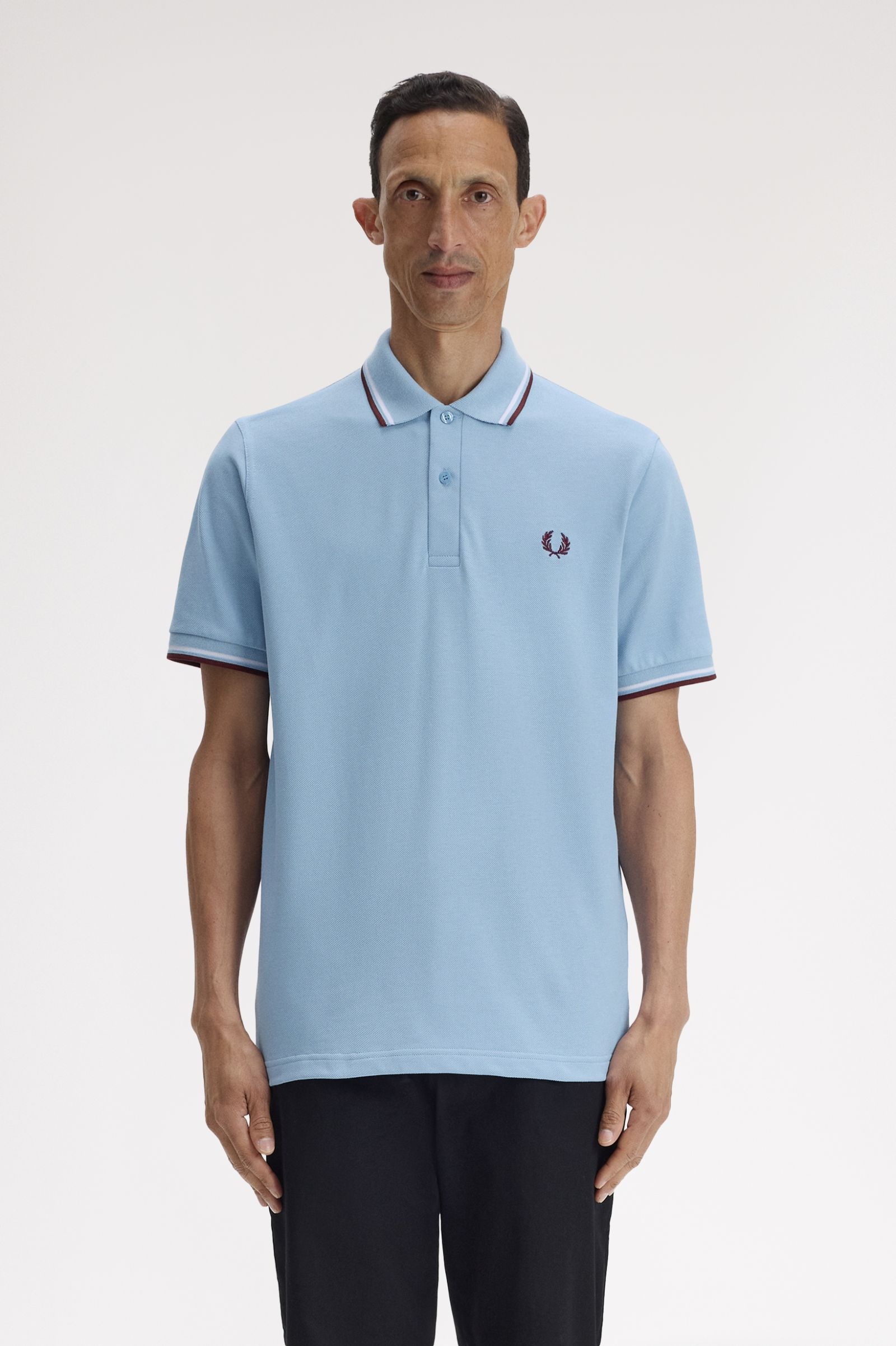 Fred Perry Made in England M12 Polo Shirt (Sky)