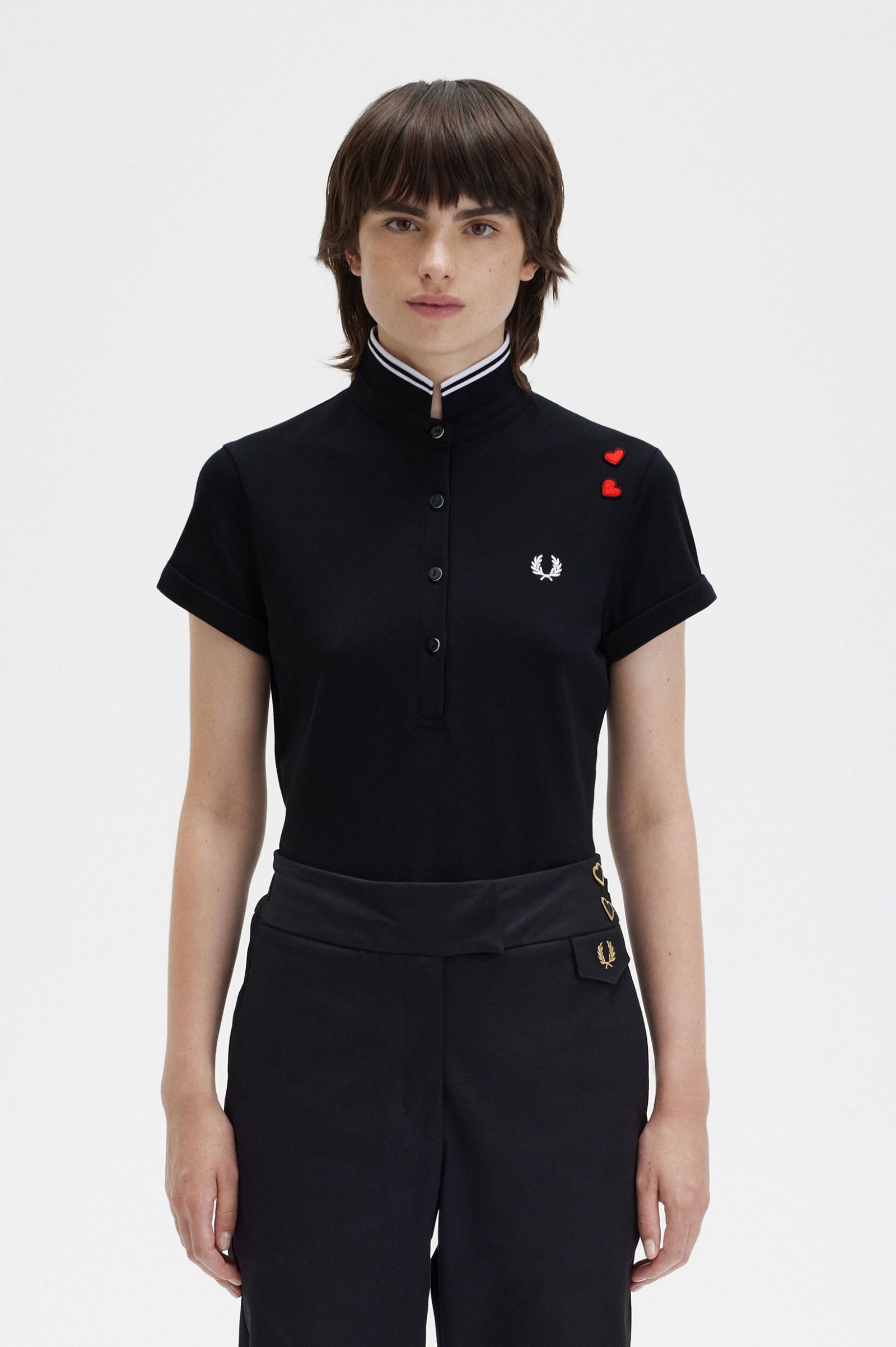 Fred Perry Amy Shirtin Black 