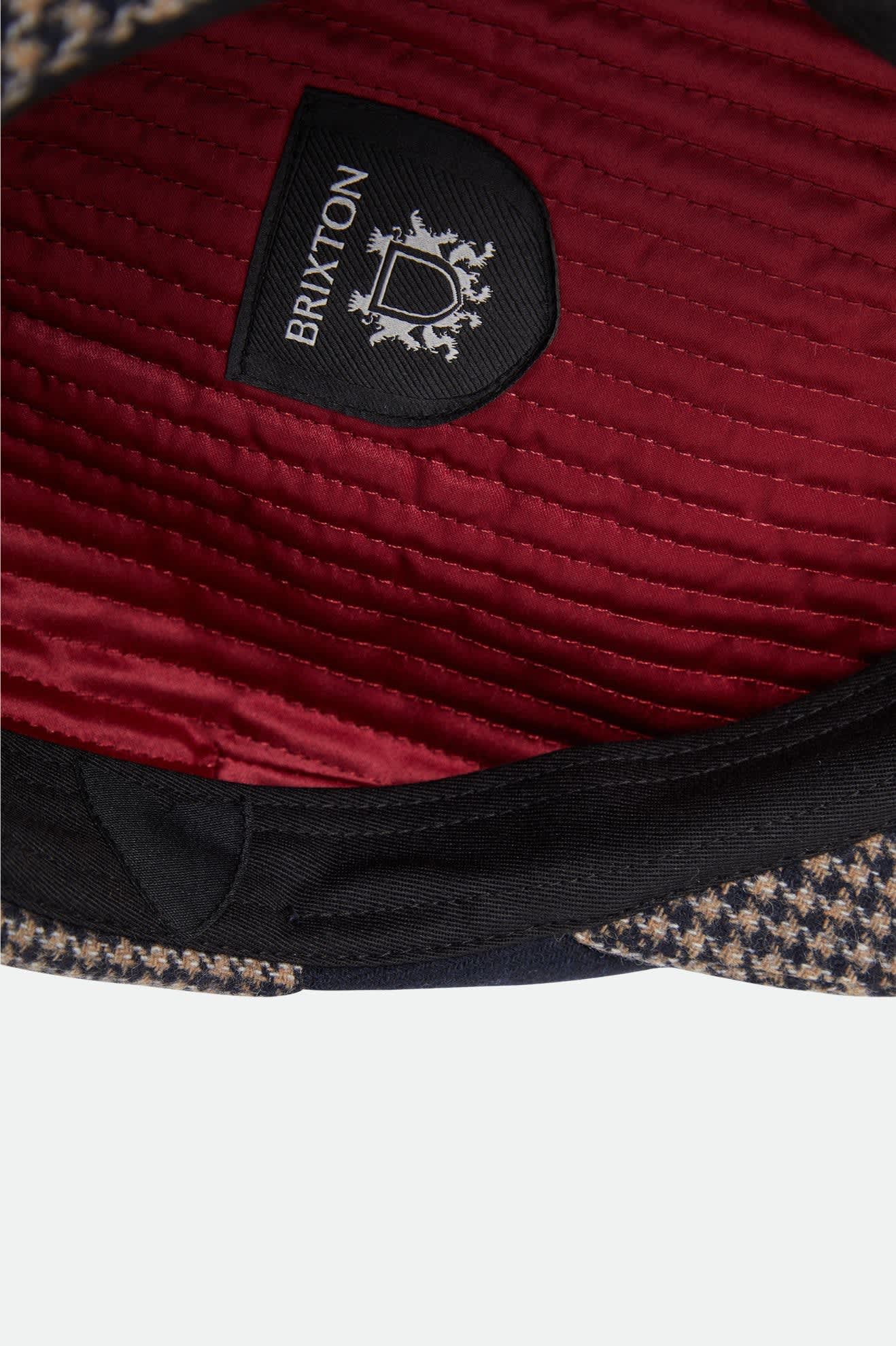 Brixton Hooligan Snap Cap (Navy/Sand Houndstooth)