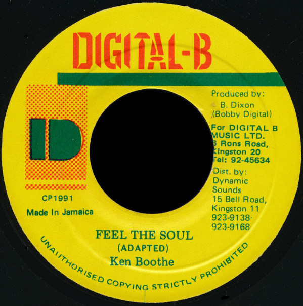 Ken Boothe - Feel The Soul / Version (7")