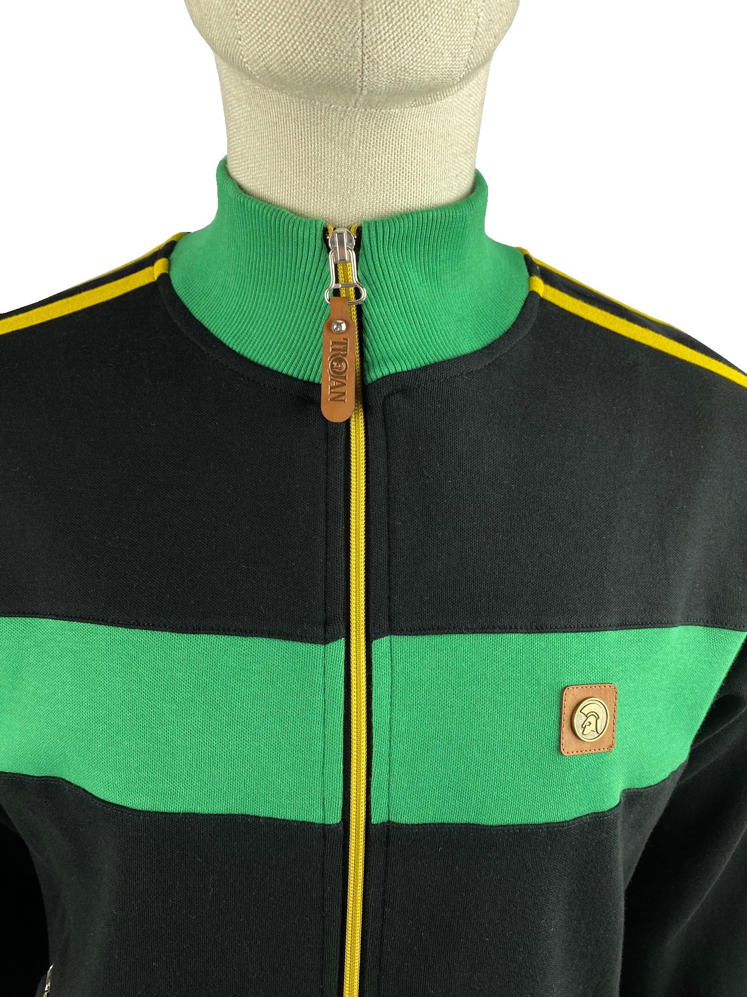 Trojan Twin Stripe Panel Track Top TC/1012 Jamaica