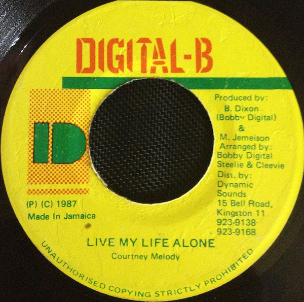 Courtney Melody - Live My Life Alone / Version (7")