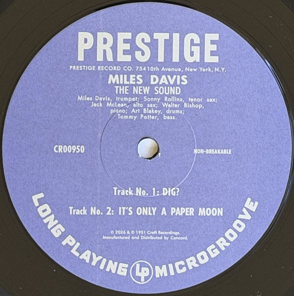 Miles Davis – The New Sounds   (10")     RSD 26